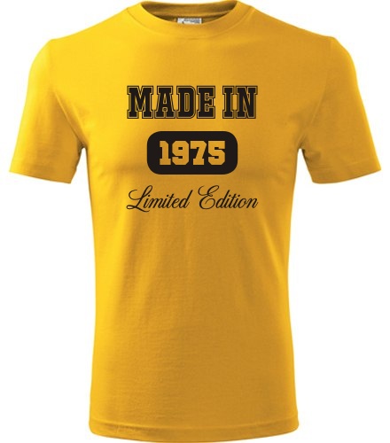 Žluté tričko Made in