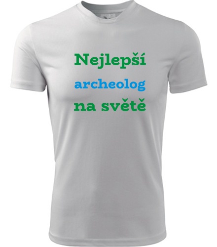 Bílé tričko nejlepší archeolog na světě