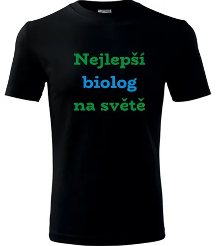 Černé tričko nejlepší biolog na světě