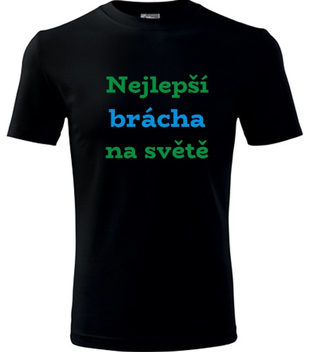 Černé tričko nejlepší brácha na světě