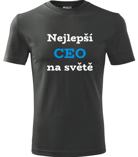 Grafitové tričko nejlepší CEO důstojník na světě