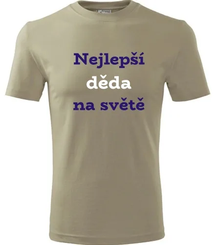 Khaki tričko nejlepší děda na světě