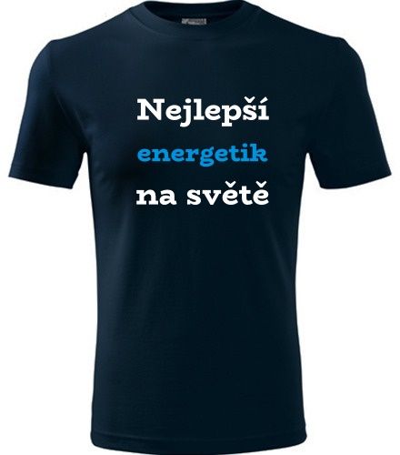 Tmavě modré tričko nejlepší energetik