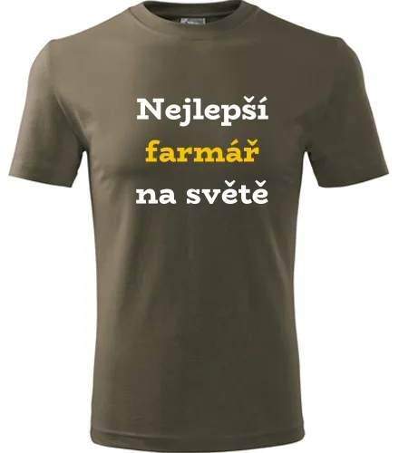 Army tričko nejlepší farmář na světě