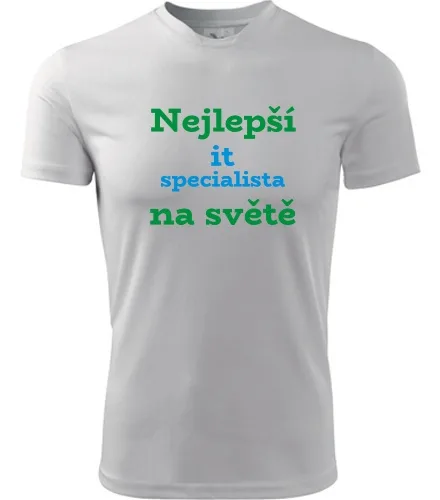 Bílé tričko nejlepší IT specialista na světě