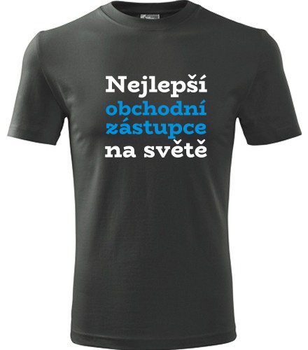 Grafitové tričko nejlepší obchodní zástupce na světě