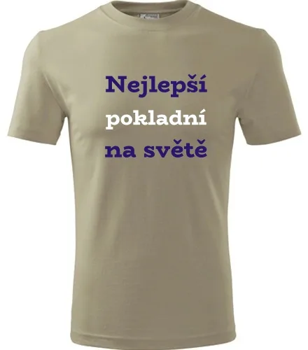 Khaki tričko nejlepší pokladní na světě