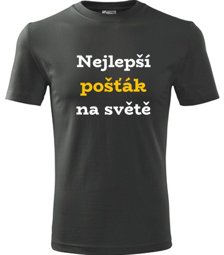Grafitové tričko nejlepší pošťák na světě