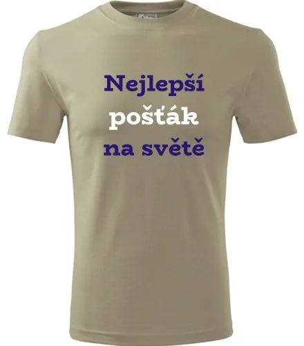 Khaki tričko nejlepší pošťák na světě