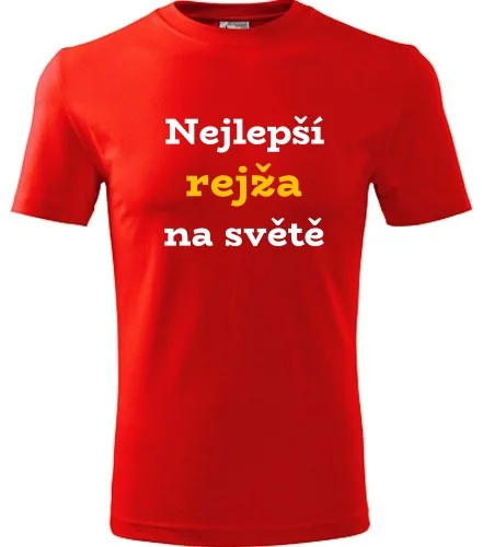 Červené tričko nejlepší rejža na světě