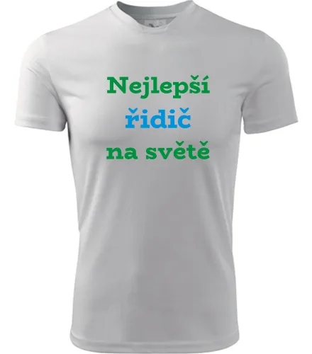 Bílé tričko nejlepší řidič na světě