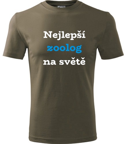 Army tričko nejlepší zoolog na světě