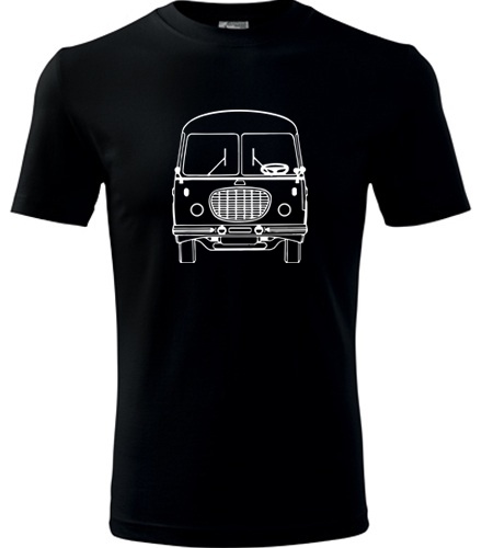 Černé tričko s autobusem RTO