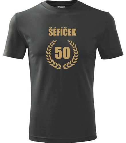 Grafitové tričko šéfíček 50