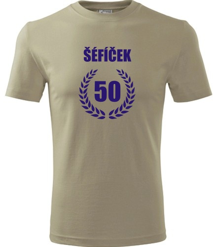 Khaki tričko šéfíček 50