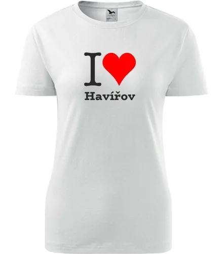 Dámské tričko I love Havířov